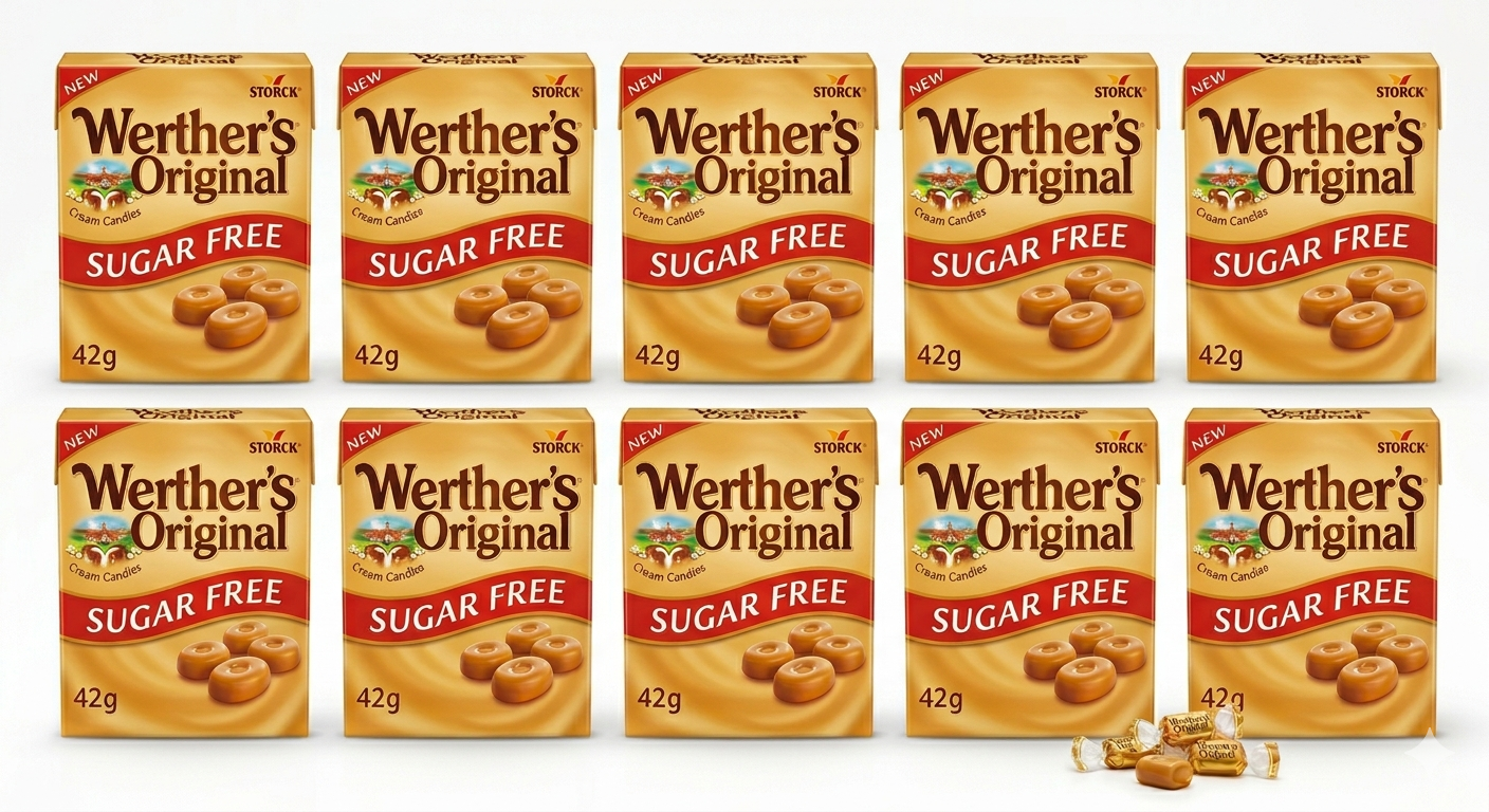 10x42g werther's original bez cukru cukierki 420g 10x42g werther's original bez cukru cukierki 420g