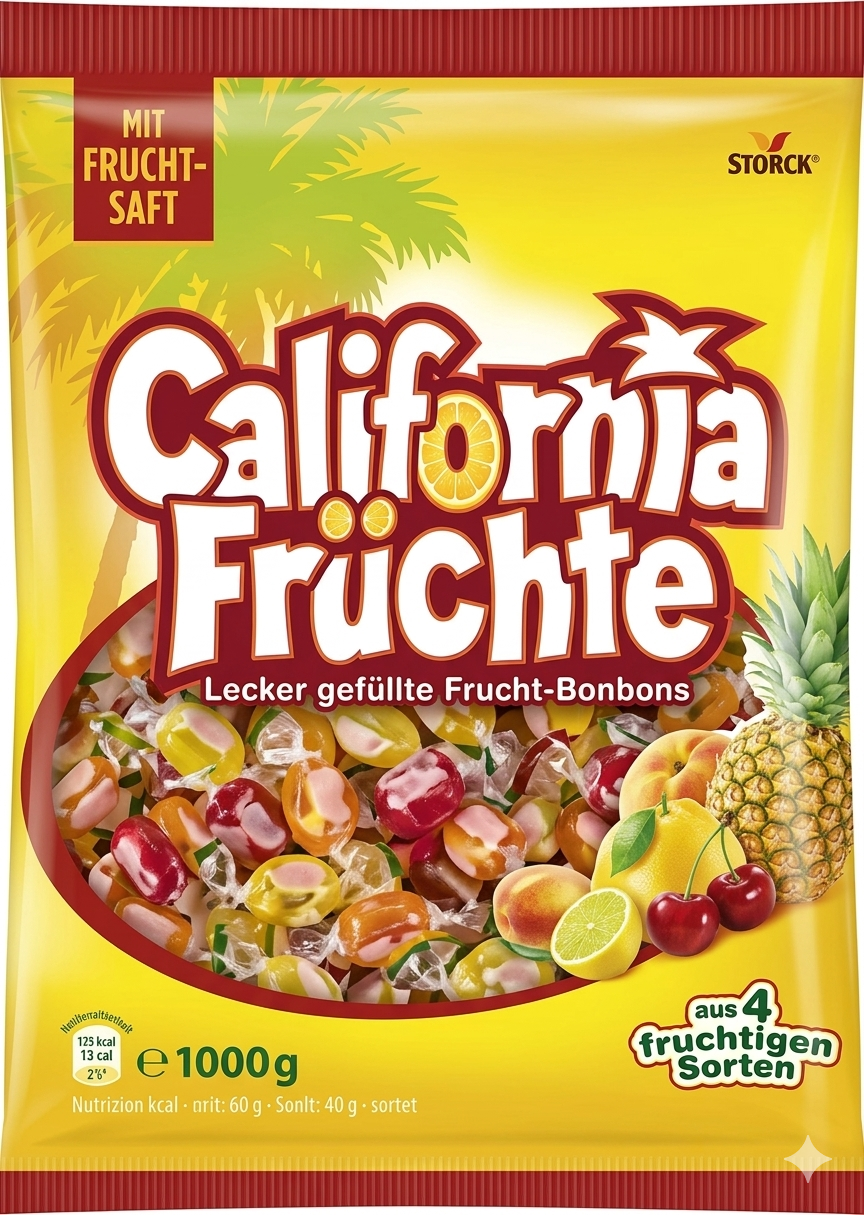 cukierki storck california 1000g owocowe nadziewane dropsy 1kg cukierki storck california 1000g owocowe nadziewane dropsy 1kg