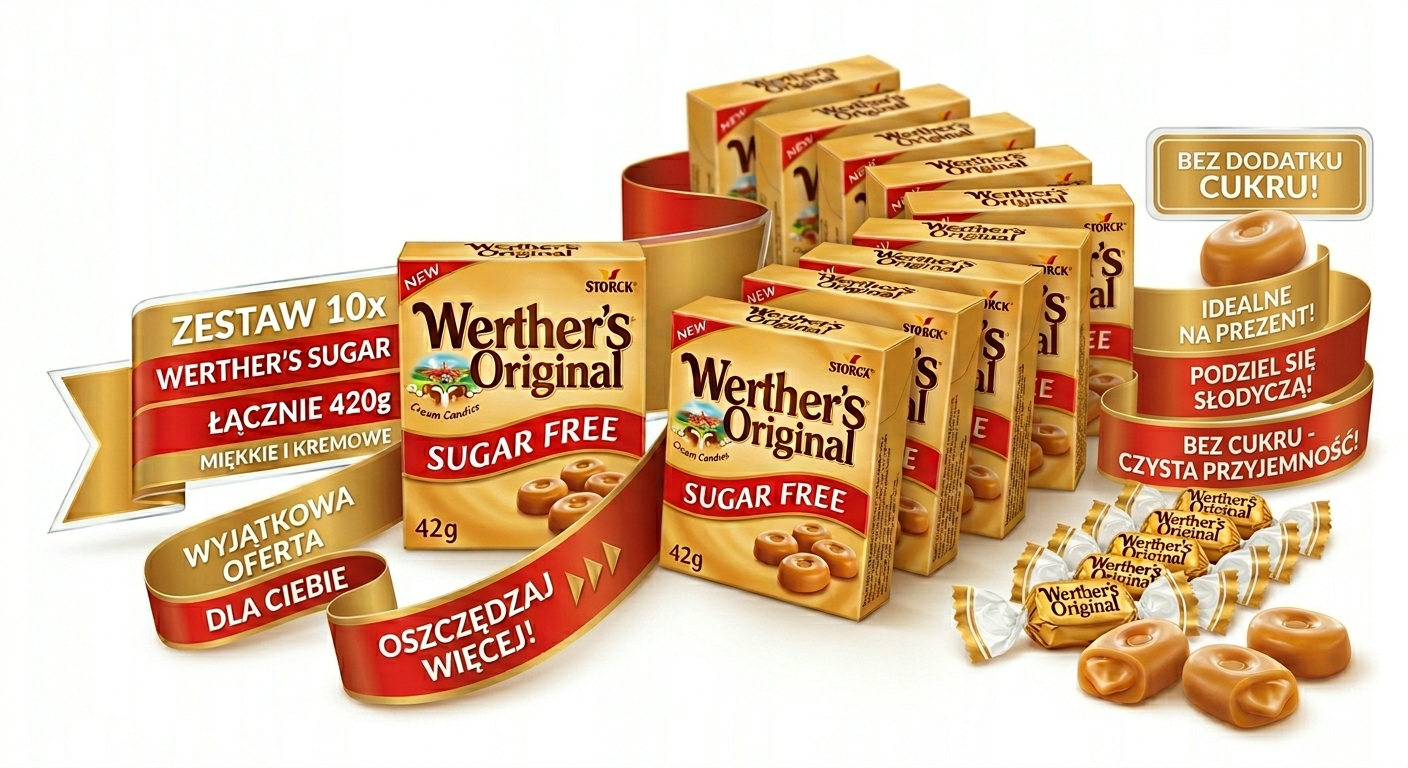 10x42g werther's original bez cukru cukierki 420g 10x42g werther's original bez cukru cukierki 420g