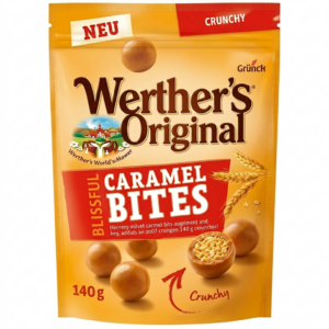 werther's original caramel bites crunchy 140g cukierki chrupiące karmelowe