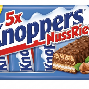 knoppers nussriegel batony orzechowe w czekoladzie 5szt 200g storck z niemiec