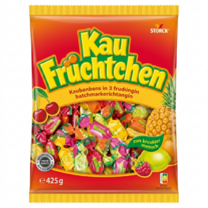 rozpuszczalne cukierki owocowe storck kau fruchtchen 425g guma do Żucia