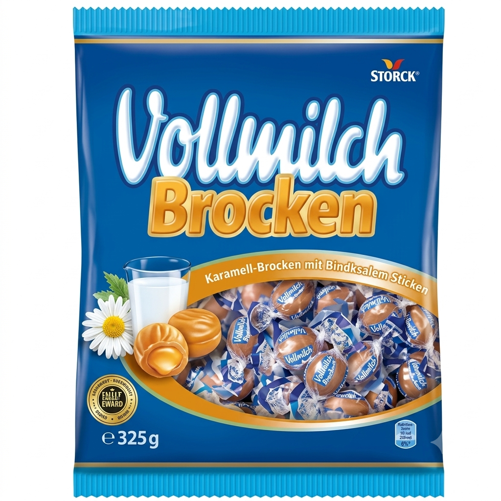 cukierki mleczne storck vollmilch brocken 325g twarde karmelki z niemiec cukierki mleczne storck vollmilch brocken 325g twarde karmelki z niemiec
